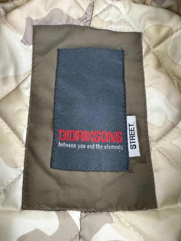 Chaqueta Parka Impermeable Beige Didriksons 1913 Storm System Talla 44/L Para Hombre Foto 4 de 4