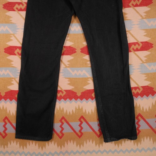 Vintage Levis Jeans 505 Regular Fit Men's 30x33 Black Denim Straight Leg Y2K - Picture 15 of 18