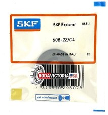 SKF 608 ZZ C4 DEEP GROOVE BALL BEARING, METAL SHIELDED 8x22x7mm