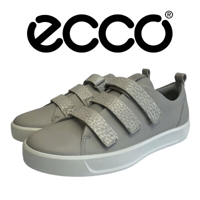 Ecco Athletic Comfort Shoe Women Size 41 (US 10-10.5) Concrete 440953 Casual NEW