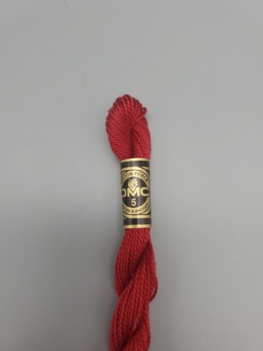 DMC Perle Cotton Skein Size 5 27.3yd 498 Needlepoint Embroidery, Crewel - Picture 2 of 4