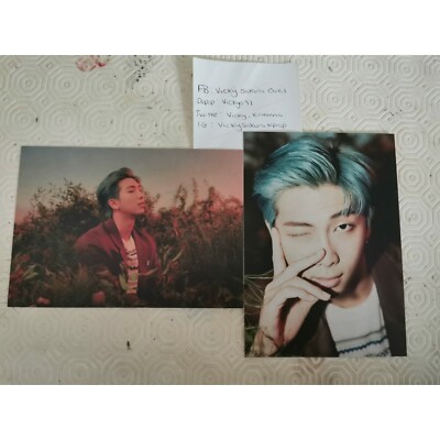 BTS Hybe Insight Museum Postcard Book Member Set (X2 PC) RM Namjoon