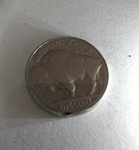 1926 or 1928? Buffalo Nickel with Broadstruck Error, Very Rare! - Picture 3 of 6