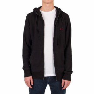 NWT-Volcom-Lister-Zip-Hoodie-M-Medium-Black-Mens-nw22