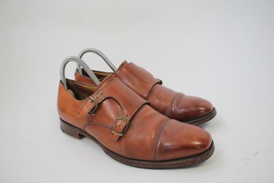 JOSEPH CHEANEY DOUBLE MONKSTRAPS LEATHER UK 7