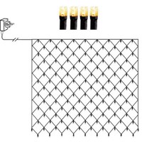 Led Lichternetz 200Er Golden Warmweiß 3X3M Kabel Schwarz IP44 AußEn 594-22