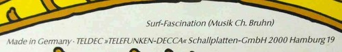 Maxi Single Surf Fascination - Musik von Christian Bruhn (Teldec) D - Picture 2 of 2
