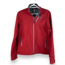 Bontrager Windproof Softshell MTB WSD Mountain Bike Jacket Womens M Red Full Zip