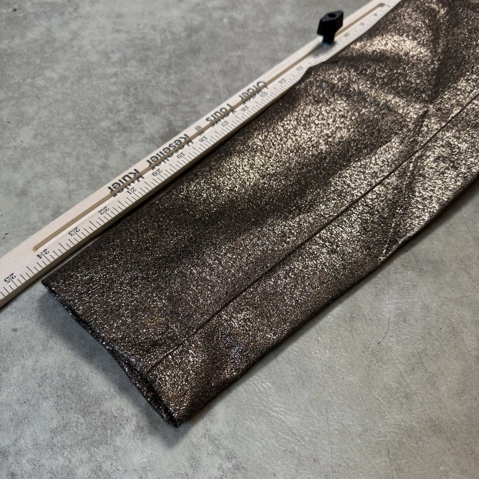 Blazer Joan Rivers Alfombra Roja Mujer M Marrón Brillo Brillante Chaqueta Vacaciones Foto 4 de 4