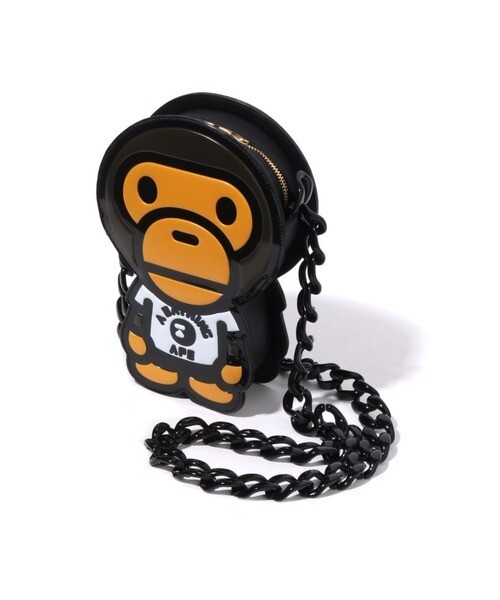 バッグ A BATHING APE BABY MILO BAG A BATHING APE Shoulder Bag BABY MILO BAG Women's Leather