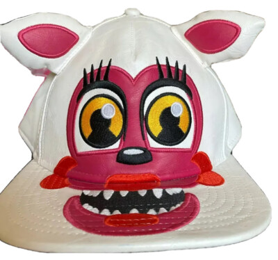Five Nights at Freddy's FUNTIME FOXY White Baseball Hat Snapback Original