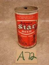 A72G VINTAGE 12oz BEER CAN DUBUQUE STAR BEER