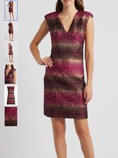 NWT Vince Camuto Embossed Jacquard Shift Dress, size 8, $168
