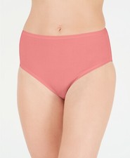 Charter Club Supima Cotton High-Rise Brief Underwear, Coral, S