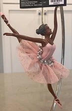 Beautiful African American Ballerina Ornament from The Christmas Shoppe