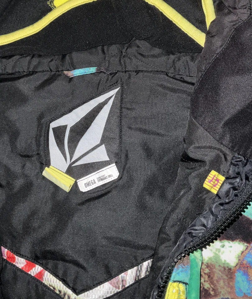 Volcom Omega Goretex Recco Multicolor Shell Jacket Size Small Thermal Pattern - Image 4 of 4
