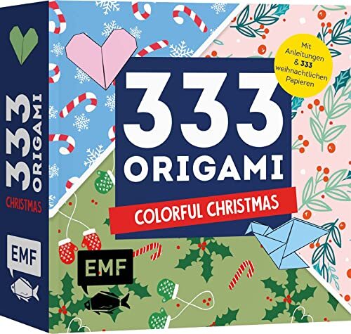 333 Origami – Colorful Christmas: Mit Anleitungen und 333 weihnachtl (Tascabile)