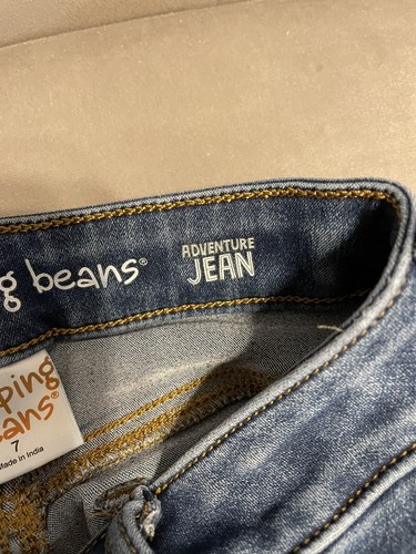 Girls Size 7 JUMPING BEANS Adventure Jean Faded Whiskers-Effect Ankle Jeggings - Picture 8 of 16