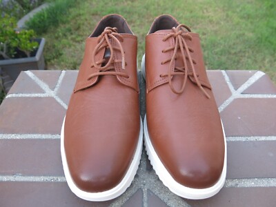 Cole Haan Grand Plain Leather Oxford Shoe Lace Up Tan C36935 Men’s 11 Wide Men main image 3