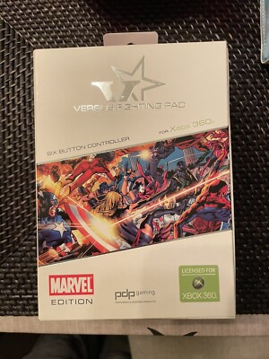 PDP Versus Fighting Pad Wired Controller Marvel Edition Used Sticky Back