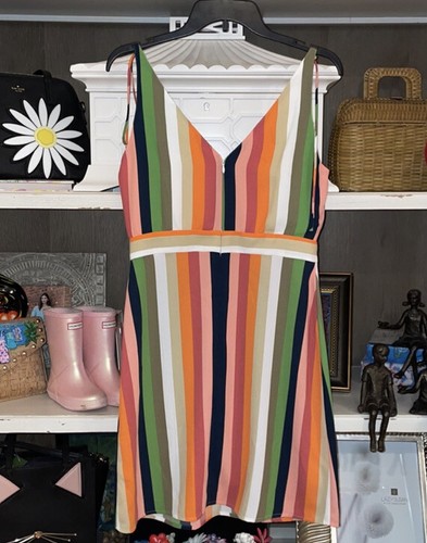 Gianni Bini Danielle Tie Shoulder Mini Dress in Candy Stripe SZ 0 NWT - 第 5/5 張圖片