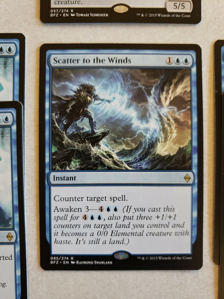MTG Blue 146 Cards Battle for Zendikar Lot Mythic Rare