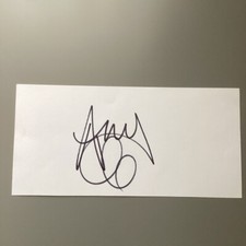 Amy Winehouse Genuine Hand Signed Black Sharpie Signature On Card From 2007 