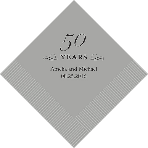 100 Printed 50th Anniversary Birthday Cocktail Napkins EBay 100-printed-50th-anniversary-birthday-cocktail-napkins-ebay