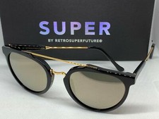 RetroSuperFuture Giaguaro Black Ivory Sunglasses P5A size 53mm NIB