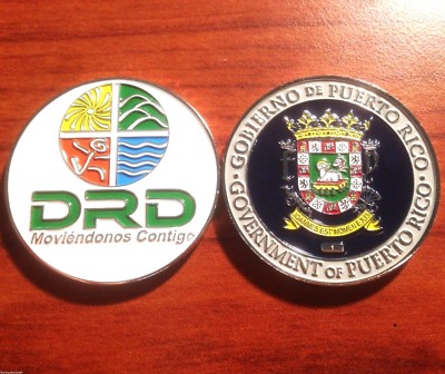 Depto RECREACION Y DEPORTES Gobierno PUERTO RICO Sports coin token ficha medalla
