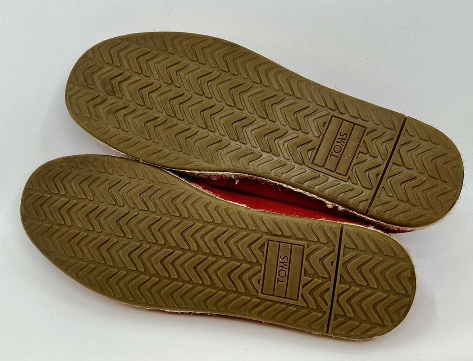 Zapatos Toms Zapatos Planos Para Mujer Coral Planos Sin Cordones Talla 6W Mocasines Usados en Excelente Condición Foto 4 de 4