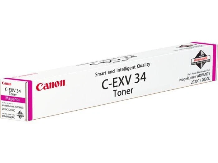 Canon C-EXV34M (3784B002) Cartouche de toner Magenta authentique (TVA incluse) - Photo 1/1