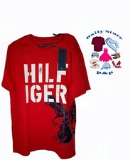 Youth Kid's Boy's Tommy Hilfiger Red/Hilfiger/Eagle Short Sleeve SZ Large New WT