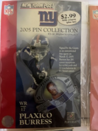 New York Giants 2005 New York Post Pin Collection Football Set Of 10 Pins - Picture 11 of 12