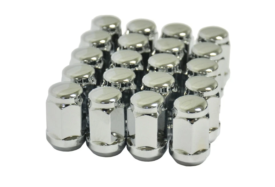 100PC CHROME BULGE ACORN LUG NUTS 12X1.5 1.38" CHEVY JEEP ACURA HONDA LEXUS GMC - Image 3 of 3