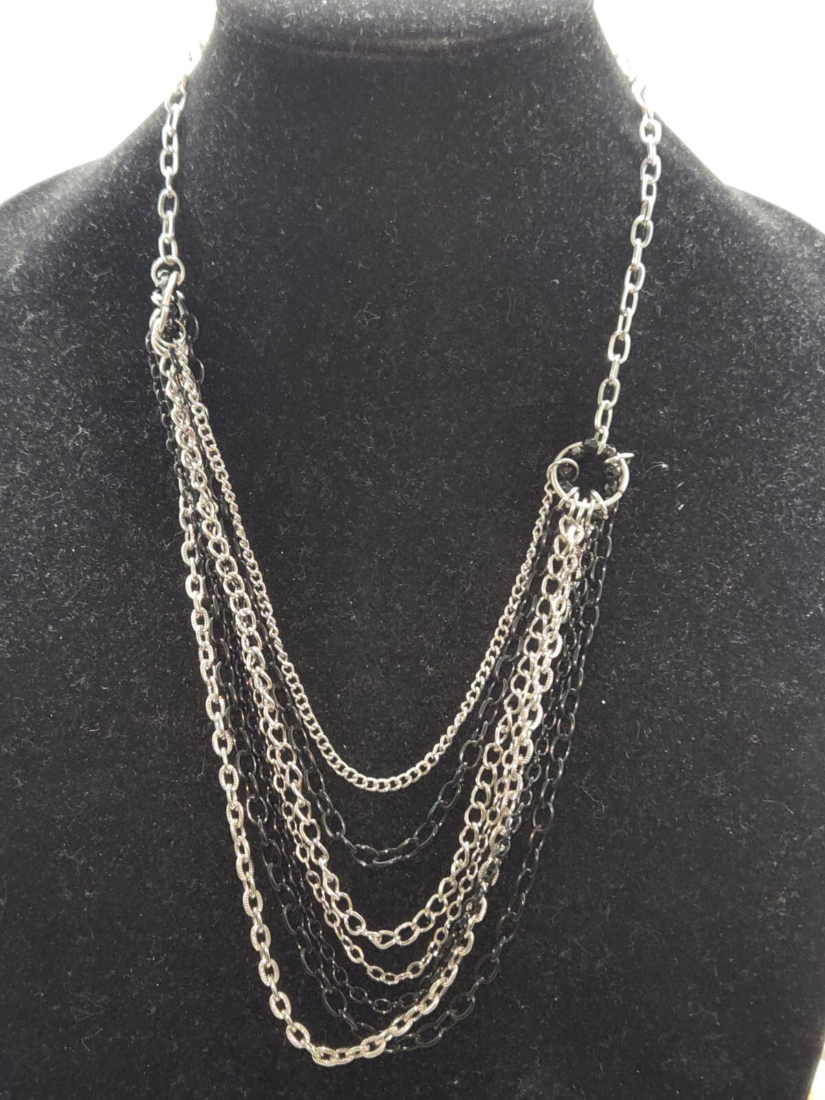 Adjustable Gothic Style Necklace  Multi-Chain Two… - image 2