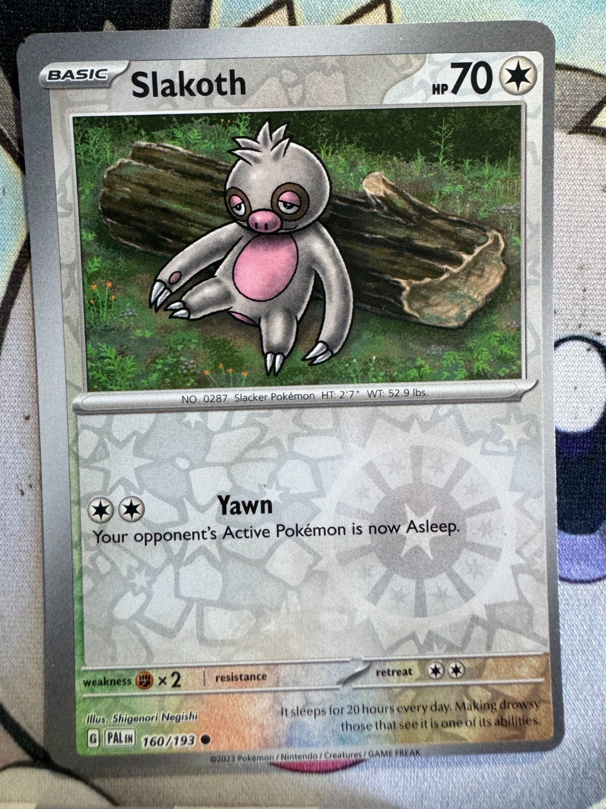 Slakoth Reverse Holo English Pokemon TCG BKO205
