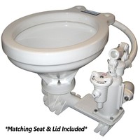 Raritan Hi-boy Manual Toilet - White Household Style Raritan Hi-boy Manual Toilet - White Household Style