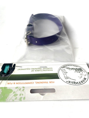 MYSTIQUE Hundehalsband Biothane Violett lila robust wasser 19mm 30-38cm MYS409