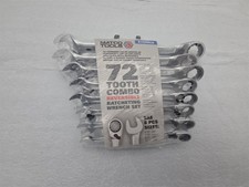 Matco Tools S7grrc8 72 Tooth Sae Reversible Combo Ratcheting Wrench Set 8 Pc New