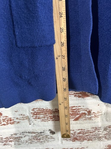 Cyrus Strickjacke Damen blau Strick offene Fronttaschen Langarm Gr. L  - Bild 6 von 7