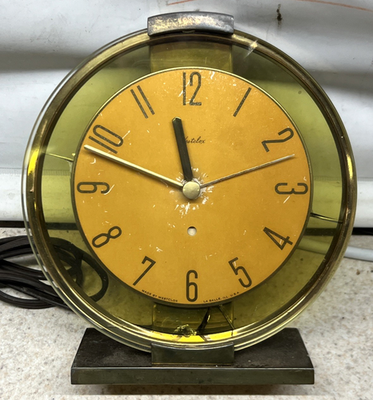 Vintage Westclox Oracle Electric Clock Model S6-E Amber *READ* | eBay