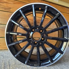 MERCEDES CLA A B CLASS AMG 18” ALLOY WHEEL BLACK DIAMOND CUT EDGE A1764010200