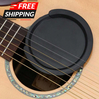 Silicone Guitar Sound Hole Cover Mute Feedback Buster 38-42 Inch Acoustic Guitar