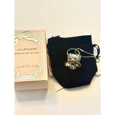 Jill Stuart Diamond Dew Lip Color   Pink Ring Keychain Compact   Rare & Collecti