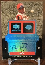 2007 Upper Deck Black Prodigious Autograph 1/1 Brandon Phillips