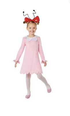 Dr Seuss Cindy Lou Who Christmas Costume Grinch Dress Headband Girls 2T Inspirit