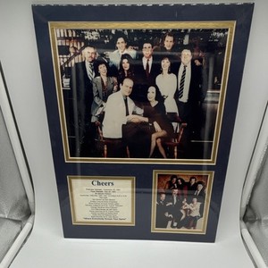 Cheers TV Show Framed Cast Color Photo Memorabilia Display