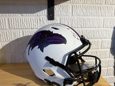 Derrick Mason Signed Baltimore Ravens  Full Size Speed Rep Helmet Radtke COA