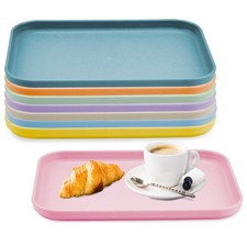 Plastic Art Trays,8 Pack Stackable Activity Tray Crafts Organizer Tray Servin...